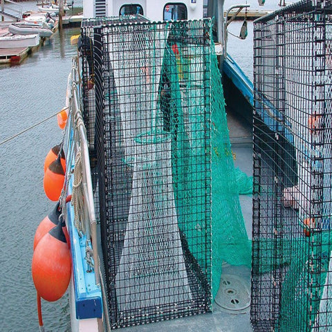 Crab And Crawfish Mesh - Hexagonal Netting - 20 Gauge - Black - 3/4"  Mesh - 48" X150'