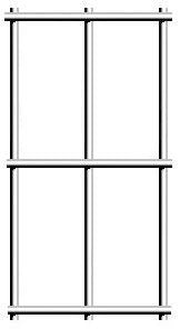 Galvanized After Weld (Gaw) Fence - 12.5 Gauge - 1" X2"  Mesh - 60" X100'