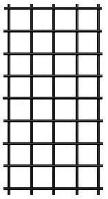 Vinyl Coated (Vc) Welded Wire Mesh - Black - Bonded - 16 Gauge - 1/2"X1/2" Mesh - 48"X100'