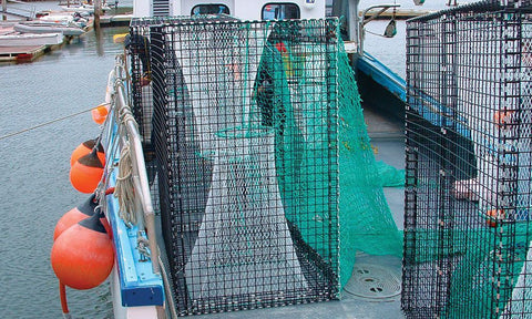 Crab And Crawfish Mesh - Hexagonal Netting - 20 Gauge - Black - 3/4"  Mesh - 60" X150'