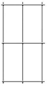 Galvanized Before Weld (Gbw) Fence - 16 Gauge - 1" X2"  Mesh - 24" X100'