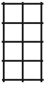 WELDED 14 GA 1X1 17X100 BONDED BLACK VINYL COATED MADE IN ITALY