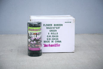 Lawn/Flower Border - Green Vinyl Coated - 14”x25’ - 6 pieces