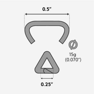 HOG RINGS 1/2" STAINLESS 15 GA - 5 LBS.